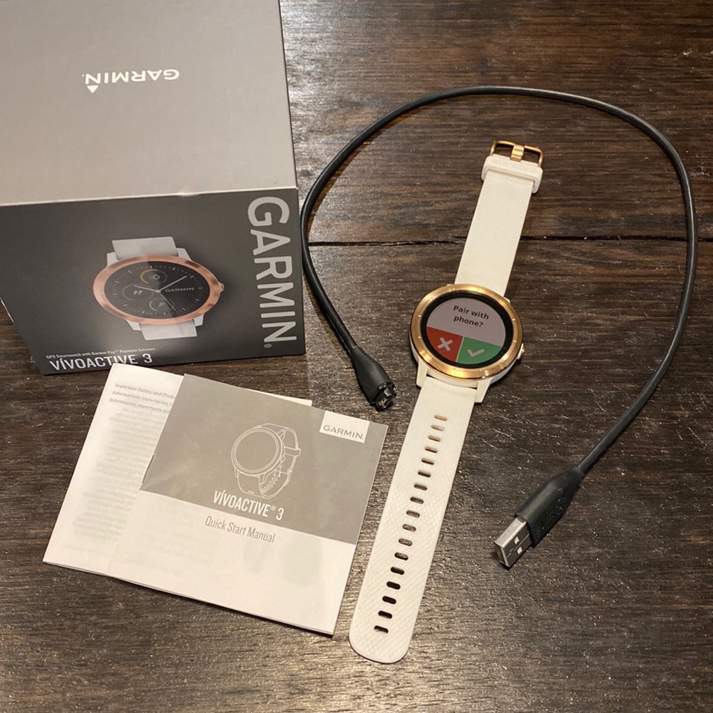 Garmin Vivoactive 3, Rose Gold/White